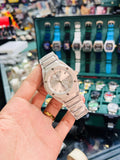 SILVER PRISM CHAIN STRAP BROWN HUBLOT PREMIUM WATCH MEN QUARTZax